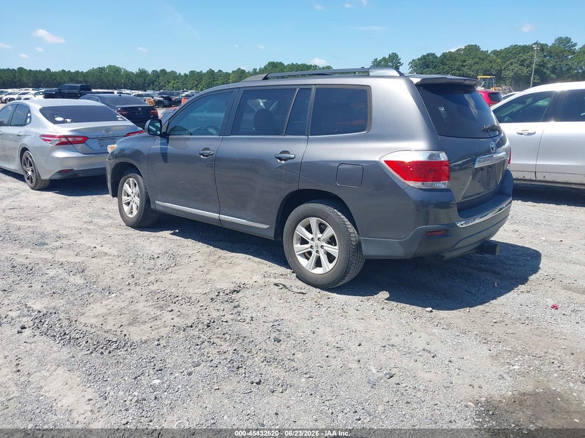 2012 Toyota Highlander VIN 5TDZK3EH8CS080988 IAAI salvage auction — FRONT END, Salvage (South Carolina), sold $1,250 on 2026-07-28 (photo 3)