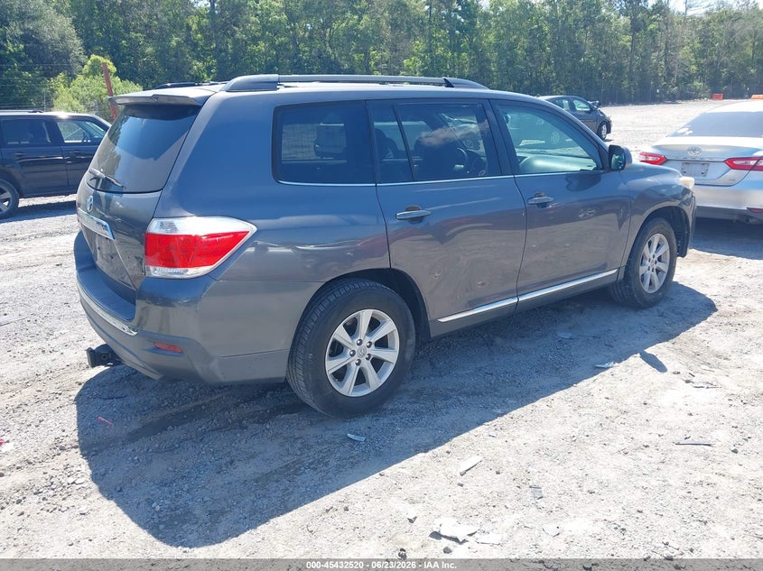 2012 Toyota Highlander VIN 5TDZK3EH8CS080988 IAAI salvage auction — FRONT END, Salvage (South Carolina), sold $1,250 on 2026-07-28 (photo 4)
