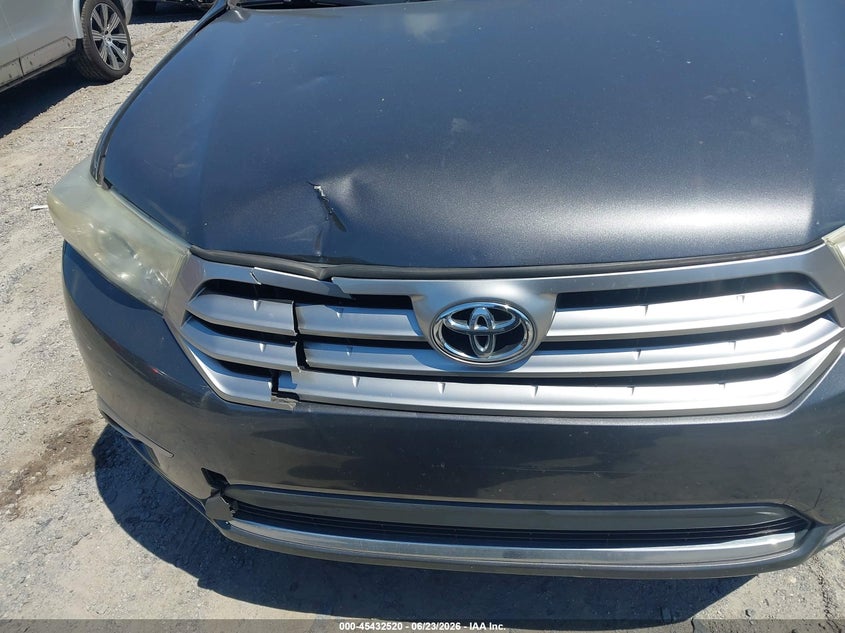 2012 Toyota Highlander VIN 5TDZK3EH8CS080988 IAAI salvage auction — FRONT END, Salvage (South Carolina), sold $1,250 on 2026-07-28 (photo 6)