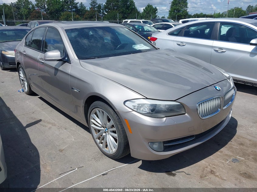 2012 BMW 5er VIN WBAFR9C56CDV58280 IAAI salvage auction — NORMAL WEAR, Clear (South Carolina), sold $825 on 2026-07-29 (photo 1)