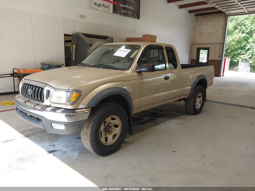 2003 Toyota Tacoma VIN 5TEWM72N03Z277803 IAAI salvage auction — FRAME DAMAGE, Clear (North Carolina), sold $3,550 on 2026-07-16 (photo 2)