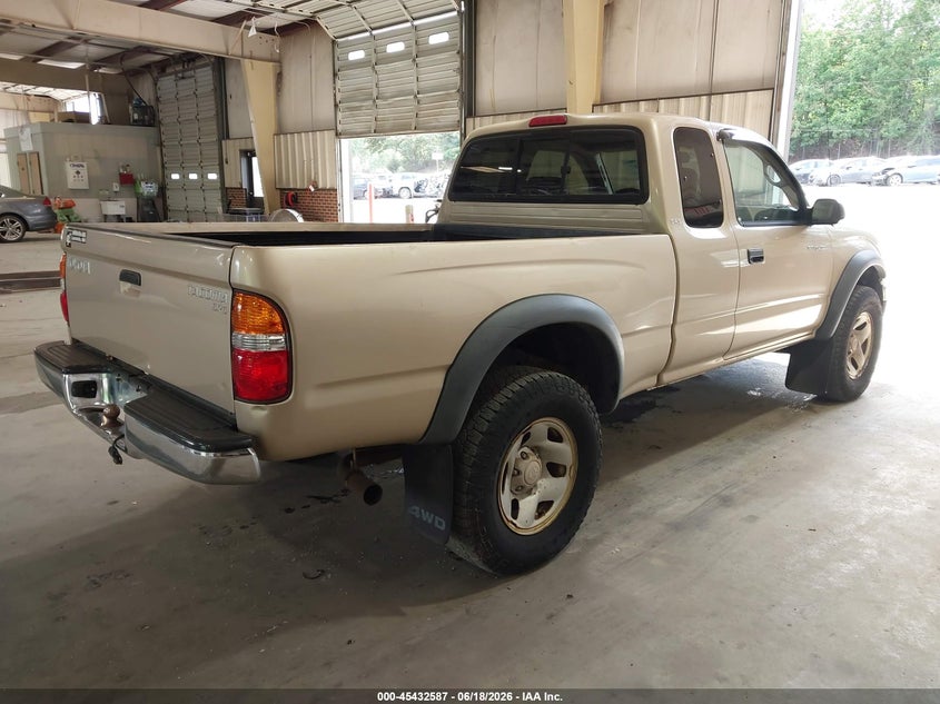 2003 Toyota Tacoma VIN 5TEWM72N03Z277803 IAAI salvage auction — FRAME DAMAGE, Clear (North Carolina), sold $3,550 on 2026-07-16 (photo 4)