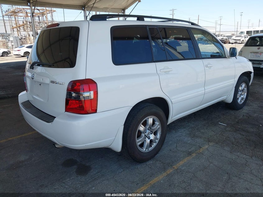 2006 Toyota Highlander VIN JTEGP21A860112739 IAAI salvage auction — FRONT END, Salvage (California), sold $825 on 2026-07-07 (photo 4)