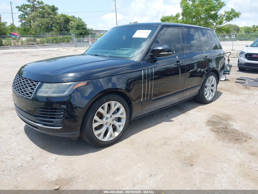 2019 Land rover RANGE ROVER VIN SALGS2SV7KA543770 IAAI salvage auction — THEFT, Salvage Title, sold $8,200 on 2026-07-27 (photo 2)