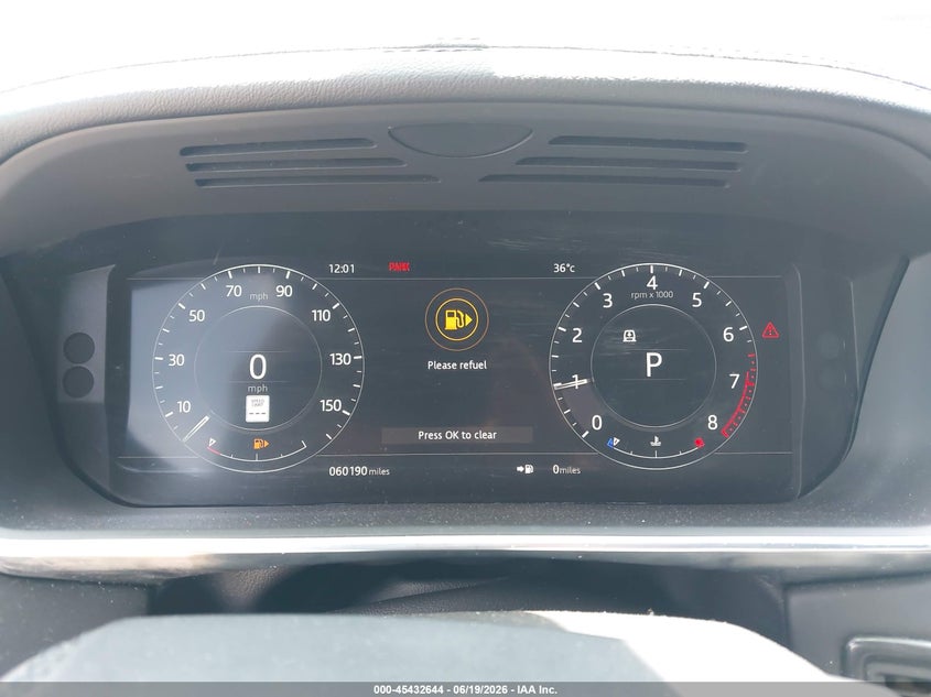 2019 Land rover RANGE ROVER VIN SALGS2SV7KA543770 IAAI salvage auction — THEFT, Salvage Title, sold $8,200 on 2026-07-27 (photo 7)