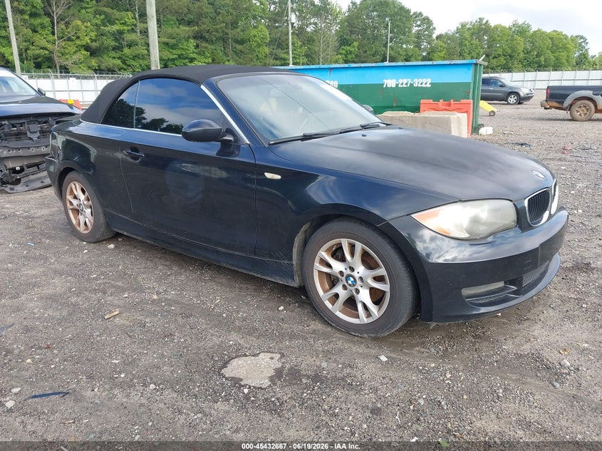 2008 BMW 1er VIN WBAUL73598VE89280 IAAI salvage auction — REAR END, Salvage (Georgia), sold $125 on 2026-07-23 (photo 1)