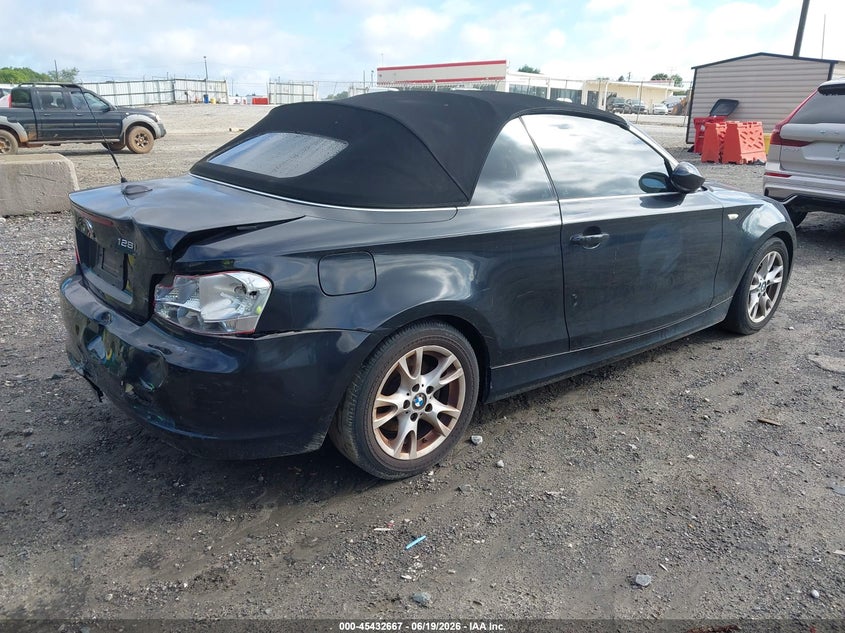 2008 BMW 1er VIN WBAUL73598VE89280 IAAI salvage auction — REAR END, Salvage (Georgia), sold $125 on 2026-07-23 (photo 4)
