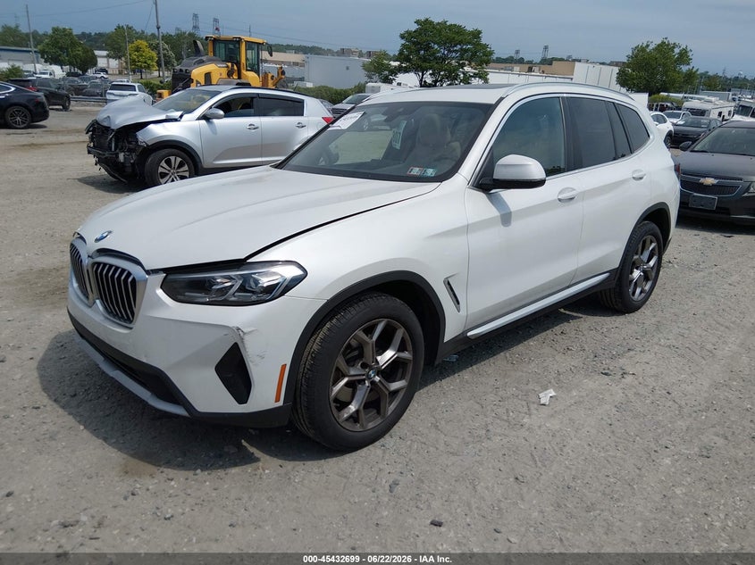 2022 BMW X3 VIN 5UX53DP01N9L25672 IAAI salvage auction — UNDERCARRIAGE, Salvage (Pennsylvania), sold $18,800 on 2026-07-10 (photo 2)