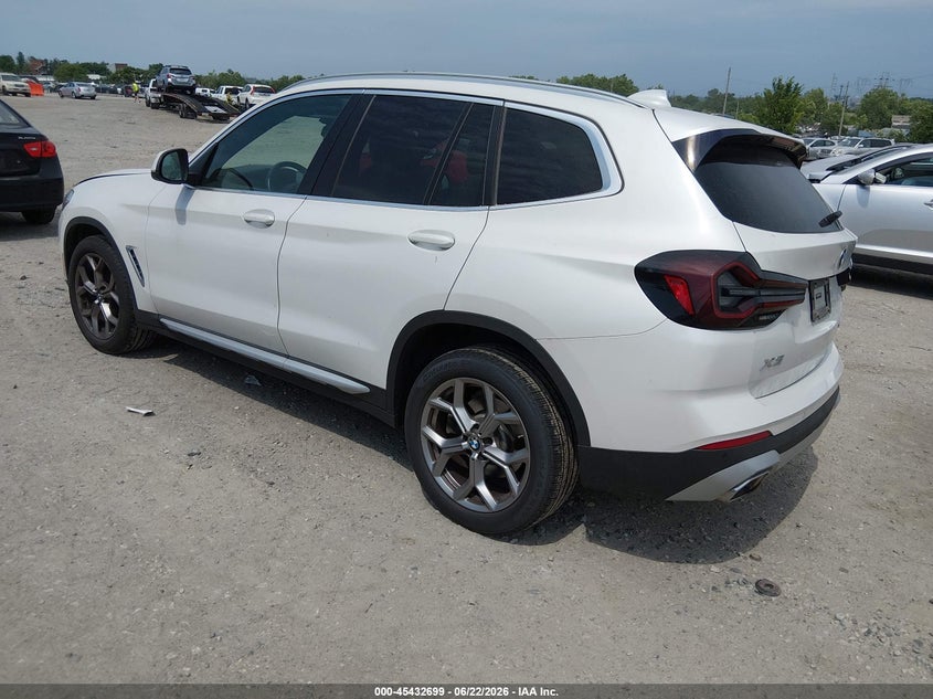 2022 BMW X3 VIN 5UX53DP01N9L25672 IAAI salvage auction — UNDERCARRIAGE, Salvage (Pennsylvania), sold $18,800 on 2026-07-10 (photo 3)
