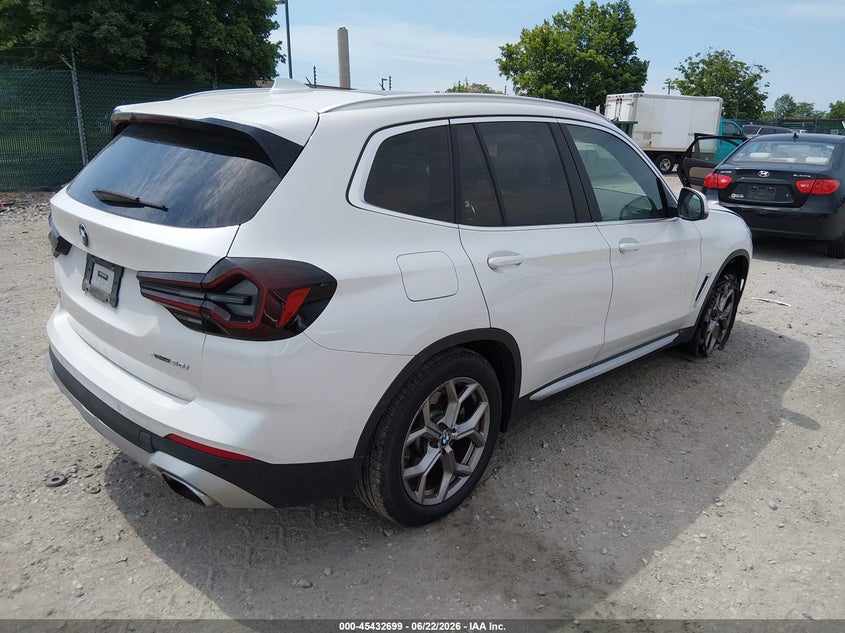 2022 BMW X3 VIN 5UX53DP01N9L25672 IAAI salvage auction — UNDERCARRIAGE, Salvage (Pennsylvania), sold $18,800 on 2026-07-10 (photo 4)