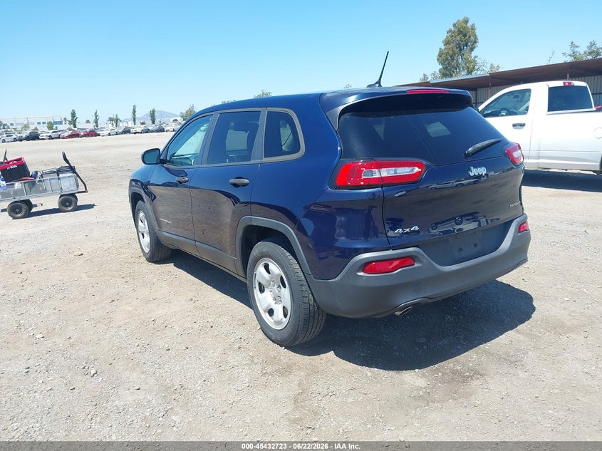 2016 Jeep Cherokee VIN 1C4PJMABXGW337382 IAAI salvage auction — NORMAL WEAR, SF97 (California), sold $3,050 on 2026-07-29 (photo 3)