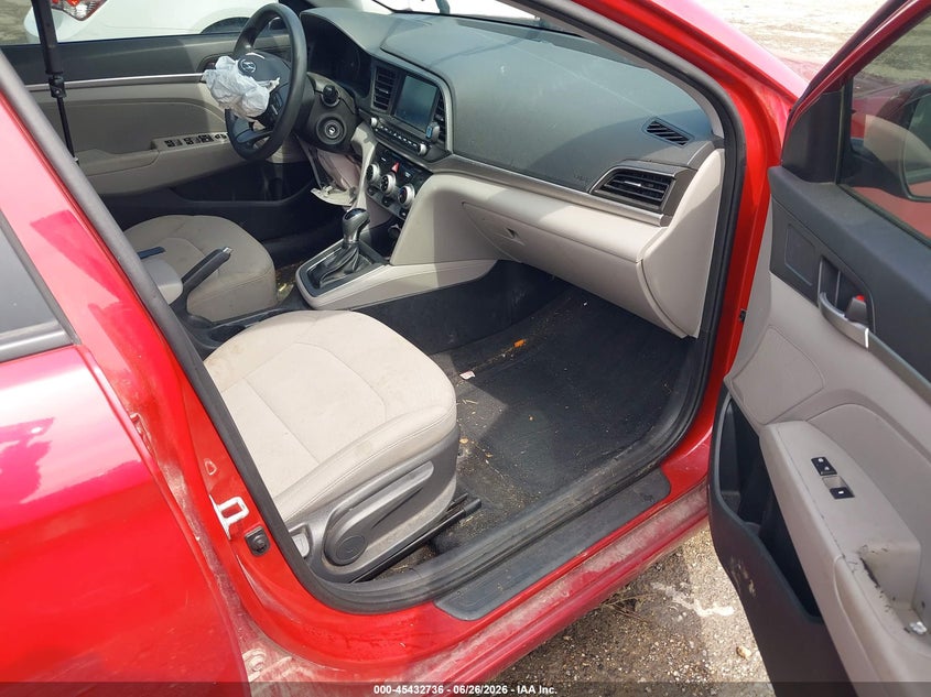 2019 Hyundai Elantra VIN 5NPD84LF8KH438188 IAAI salvage auction — FRONT & REAR, Salvage Title, sold $800 on 2026-08-03 (photo 5)