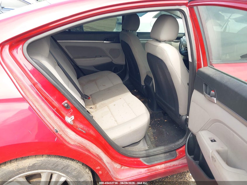 2019 Hyundai Elantra VIN 5NPD84LF8KH438188 IAAI salvage auction — FRONT & REAR, Salvage Title, sold $800 on 2026-08-03 (photo 8)