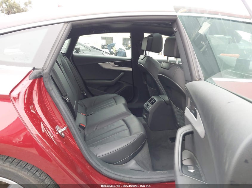 2018 Audi A5 VIN WAUANCF50JA046317 IAAI salvage auction — LEFT REAR, Salvage (California), sold $8,925 on 2026-07-06 (photo 8)