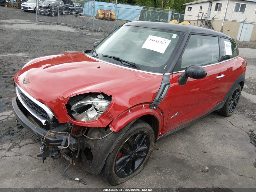 2014 Mini Paceman VIN WMWSS7C5XEWS44405 IAAI salvage auction — FRONT END, Salvage (Pennsylvania), sold $900 on 2026-07-07 (photo 2)