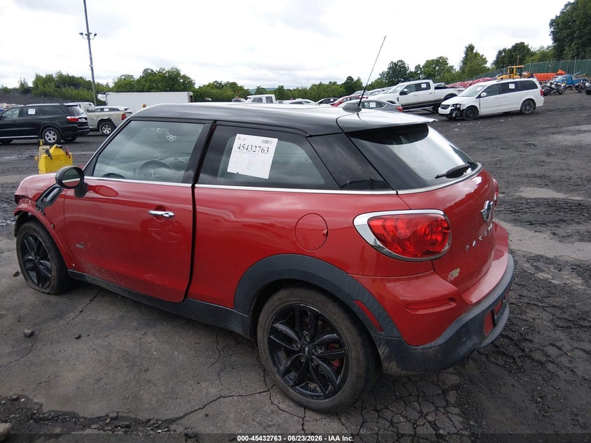 2014 Mini Paceman VIN WMWSS7C5XEWS44405 IAAI salvage auction — FRONT END, Salvage (Pennsylvania), sold $900 on 2026-07-07 (photo 3)