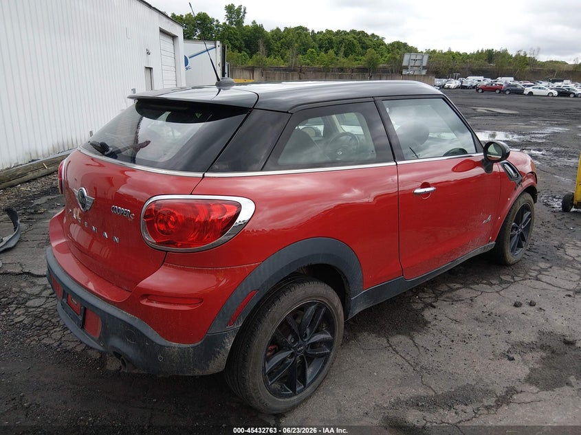 2014 Mini Paceman VIN WMWSS7C5XEWS44405 IAAI salvage auction — FRONT END, Salvage (Pennsylvania), sold $900 on 2026-07-07 (photo 4)