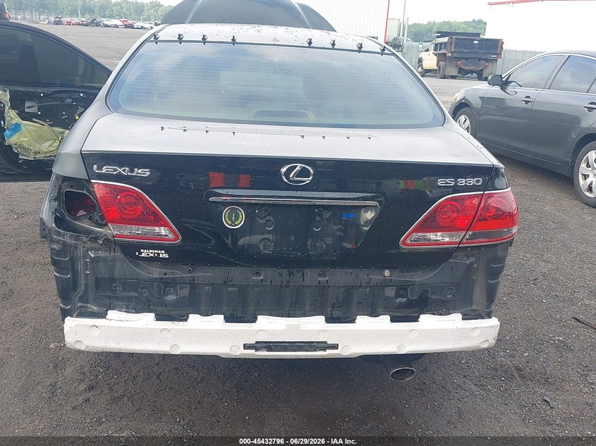 2005 Lexus Es 330 VIN JTHBA30G455073501 IAAI salvage auction — REAR END, Salvage - Greater Than 75% (Maryland), sold $550 on 2026-07-09 (photo 6)
