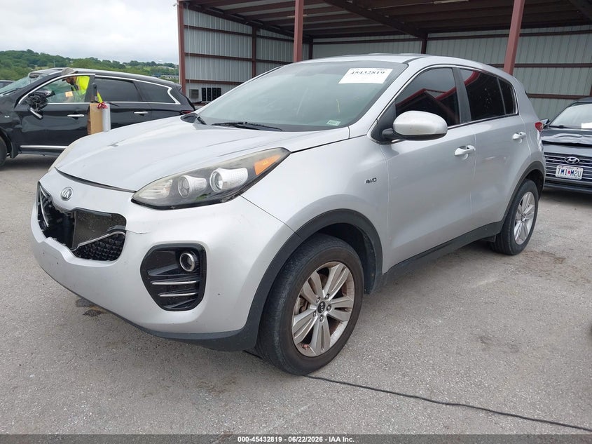 2018 Kia Sportage VIN KNDPMCACXJ7337779 IAAI salvage auction — FRONT END, Salvage (Missouri), sold $1,550 on 2026-08-02 (photo 2)