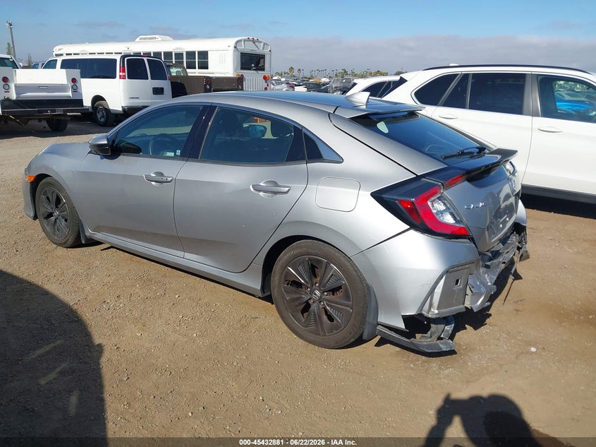 2018 Honda Civic VIN SHHFK7H54JU420682 IAAI salvage auction — REAR END, Salvage (California), sold $4,550 on 2026-07-13 (photo 3)