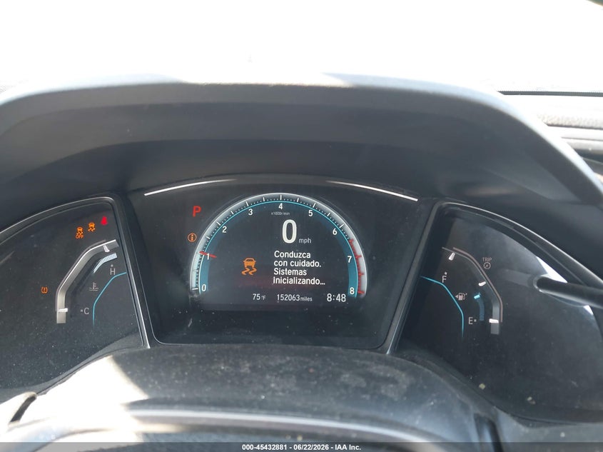 2018 Honda Civic VIN SHHFK7H54JU420682 IAAI salvage auction — REAR END, Salvage (California), sold $4,550 on 2026-07-13 (photo 7)