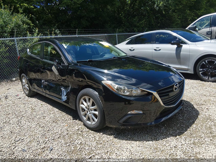 2016 Mazda 3 VIN JM1BM1U7XG1349102 IAAI salvage auction — RIGHT SIDE, Salvage Title, sold $1,150 on 2026-07-28 (photo 1)