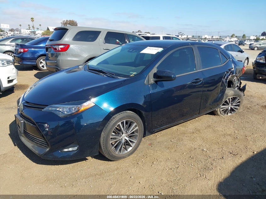 2017 Toyota Corolla VIN 5YFBURHE3HP569038 IAAI salvage auction — LEFT REAR, Salvage (California), sold $3,450 on 2026-07-13 (photo 2)