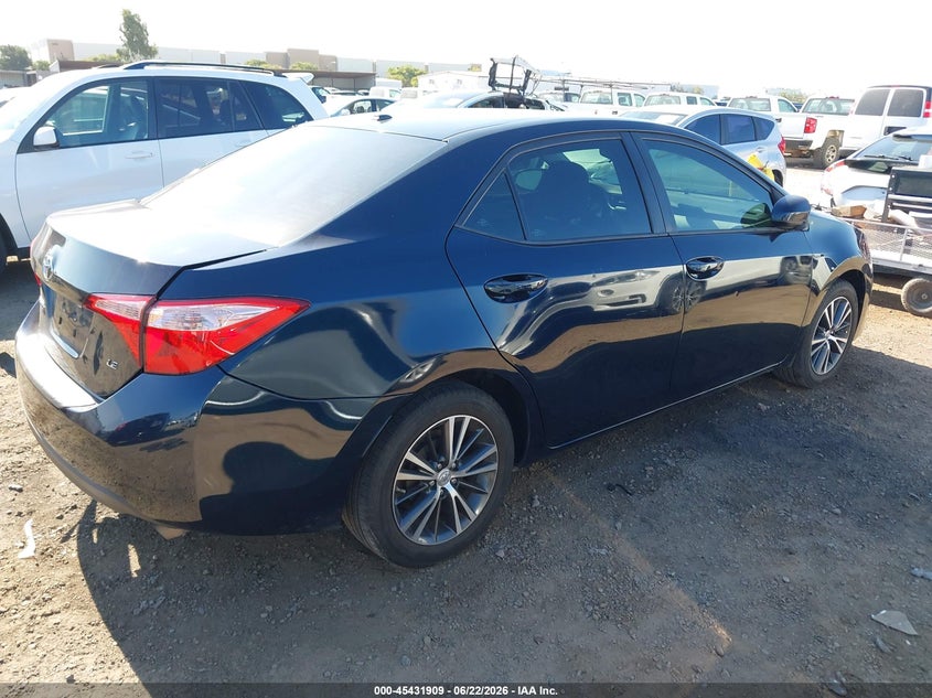 2017 Toyota Corolla VIN 5YFBURHE3HP569038 IAAI salvage auction — LEFT REAR, Salvage (California), sold $3,450 on 2026-07-13 (photo 4)