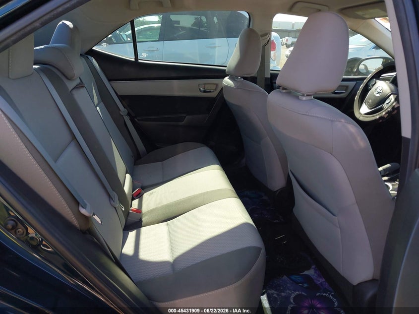 2017 Toyota Corolla VIN 5YFBURHE3HP569038 IAAI salvage auction — LEFT REAR, Salvage (California), sold $3,450 on 2026-07-13 (photo 8)
