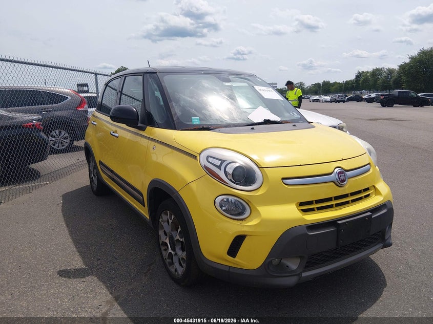 2014 Fiat 500l VIN ZFBCFADH4EZ023594 IAAI salvage auction — TRANSMISSION, Clear (New Jersey), sold $550 on 2026-07-27 (photo 1)