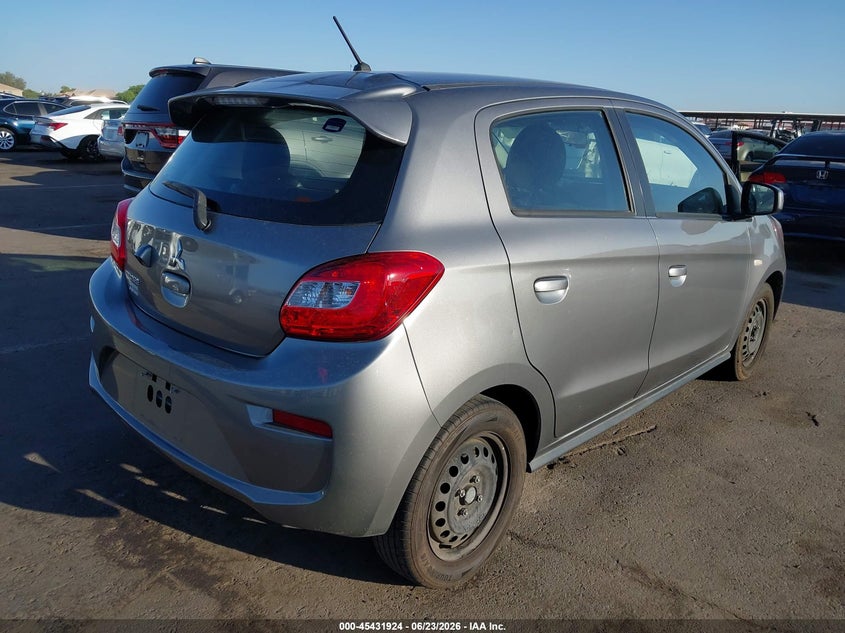 2020 Mitsubishi Mirage VIN ML32A3HJ1LH003535 IAAI salvage auction — LEFT FRONT, Salvage (Arizona), sold $1,050 on 2026-07-07 (photo 4)