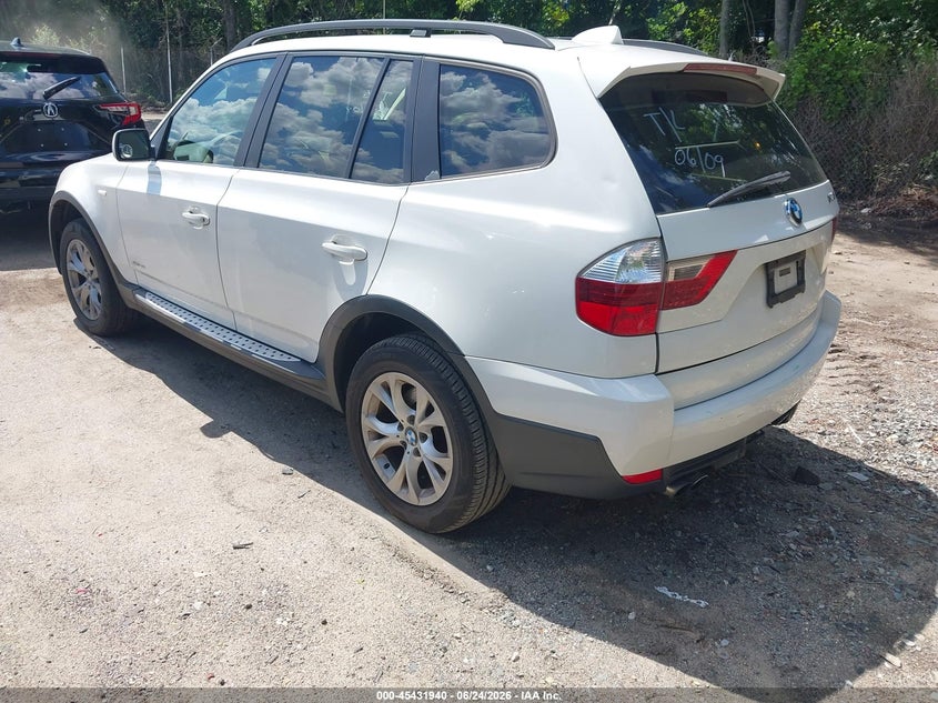 2009 BMW X3 VIN WBXPC93479WJ26622 IAAI salvage auction — REAR END, Salvage (Rhode Island), sold $25 on 2026-07-28 (photo 3)