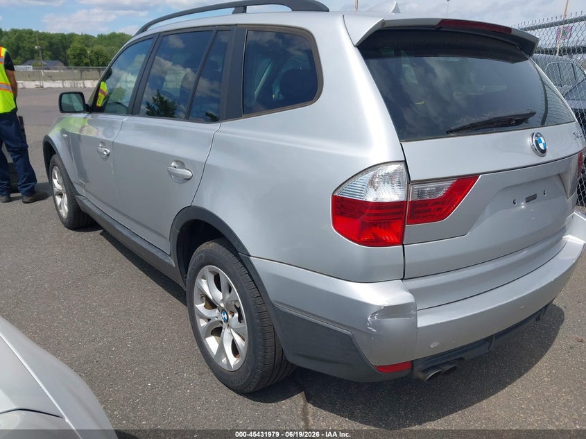 2009 BMW X3 VIN WBXPC93409WJ28941 IAAI salvage auction — RIGHT FRONT, Clear (New Jersey), sold $600 on 2026-07-27 (photo 3)