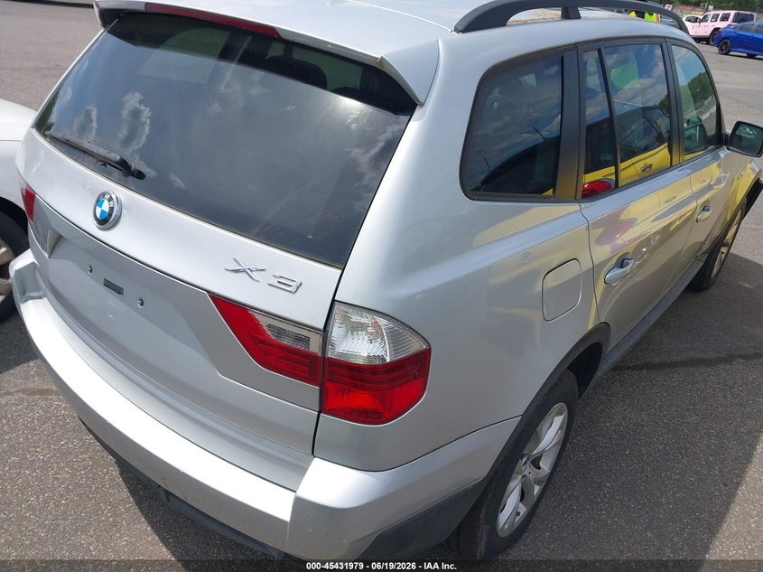 2009 BMW X3 VIN WBXPC93409WJ28941 IAAI salvage auction — RIGHT FRONT, Clear (New Jersey), sold $600 on 2026-07-27 (photo 4)