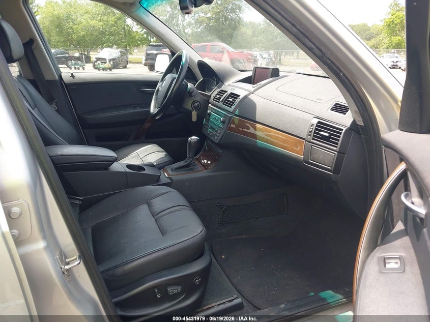 2009 BMW X3 VIN WBXPC93409WJ28941 IAAI salvage auction — RIGHT FRONT, Clear (New Jersey), sold $600 on 2026-07-27 (photo 5)