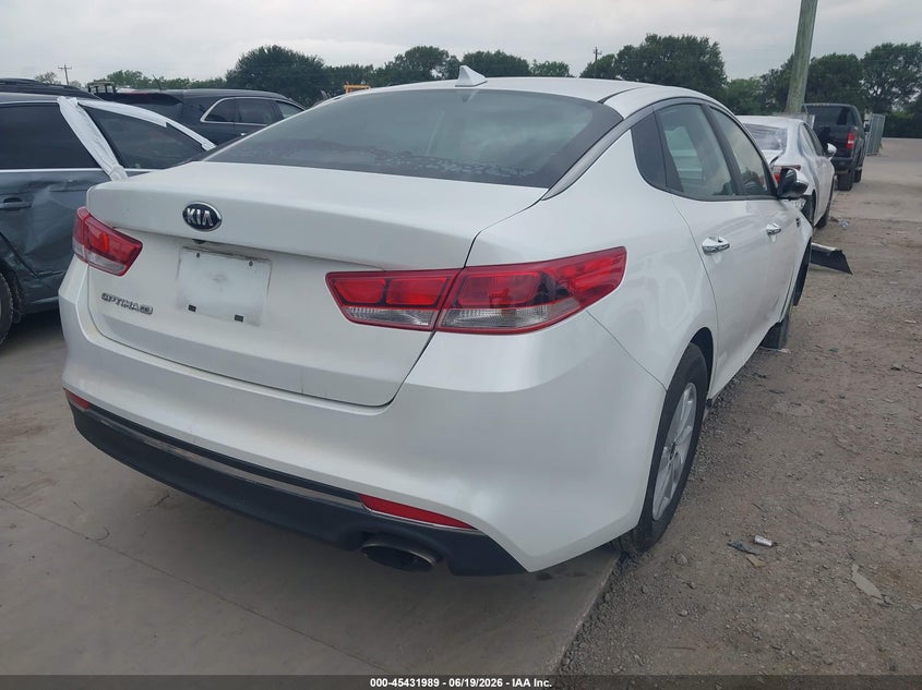 2018 Kia Optima VIN 5XXGT4L39JG199813 IAAI salvage auction — RIGHT SIDE, Salvage (Texas), sold $1,450 on 2026-07-28 (photo 4)