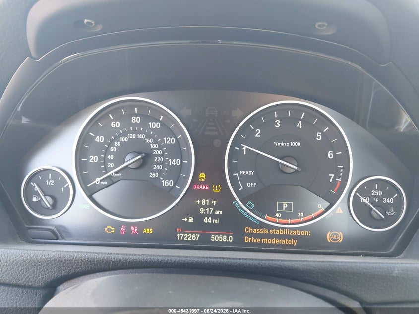 2014 BMW 3er VIN WBA3A9G55ENS64354 IAAI salvage auction — FRONT END, Salvage (California), sold $2,100 on 2026-07-21 (photo 7)