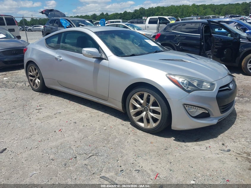 2013 Hyundai Genesis VIN KMHHU6KJ8DU086149 IAAI salvage auction — LEFT FRONT, Salvage (Georgia), sold $1,900 on 2026-07-29 (photo 1)