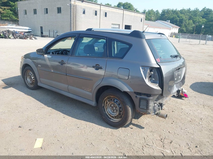 2005 Pontiac Vibe VIN 5Y2SL63885Z481056 IAAI salvage auction — REAR END, Clear (Massachusetts), sold $400 on 2026-07-10 (photo 3)