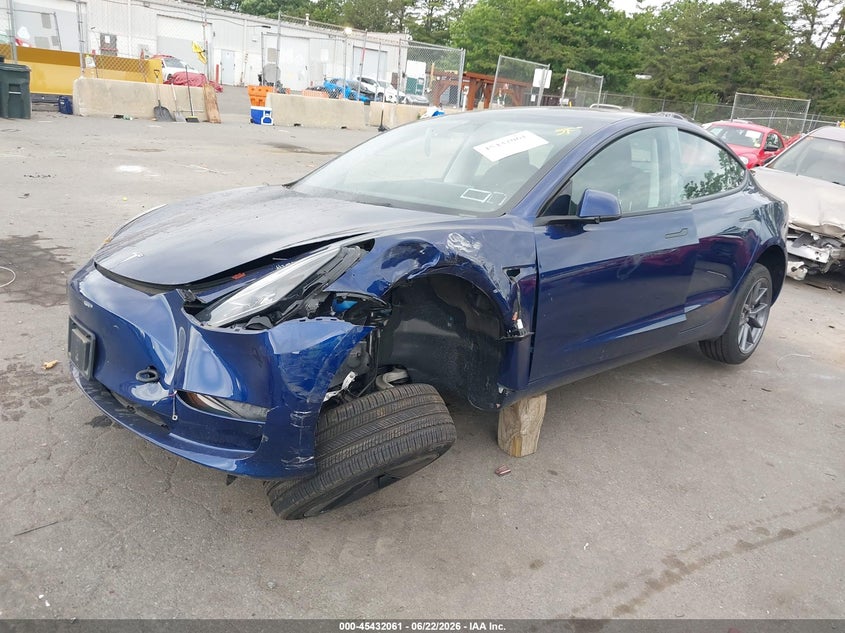 2023 Tesla Model 3 VIN 5YJ3E1EAXPF508512 IAAI salvage auction — LEFT & RIGHT, Salvage Title, sold $25 on 2026-07-21 (photo 2)