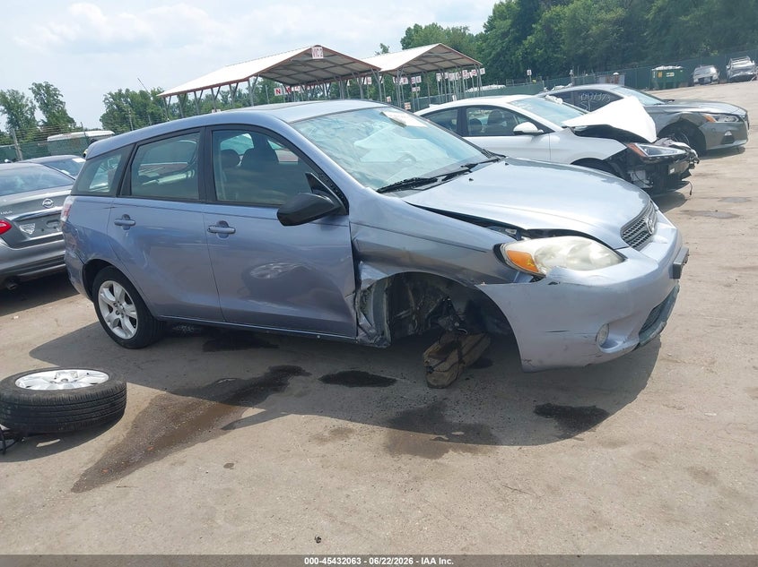 2007 Toyota Matrix VIN 2T1KR30E27C654557 IAAI salvage auction — RIGHT FRONT, Salvage - Greater Than 75% (Maryland), sold $775 on 2026-07-09 (photo 6)
