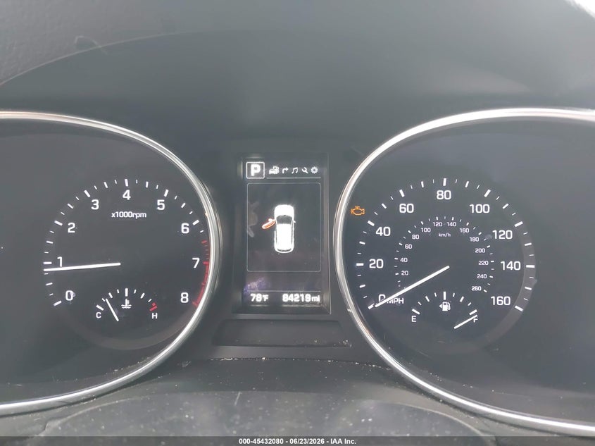 2017 Hyundai Santa fe VIN 5XYZW4LA5HG447026 IAAI salvage auction — REAR END, Salvage Title, sold $4,150 on 2026-07-30 (photo 7)