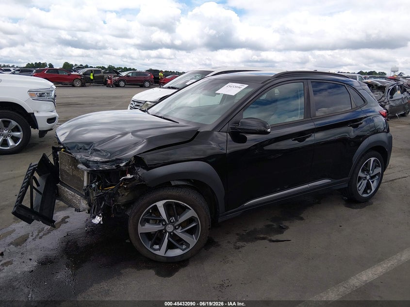 2019 Hyundai Kona VIN KM8K33A51KU344438 IAAI salvage auction — FRONT END, Salvage Title, sold $1,675 on 2026-07-29 (photo 2)