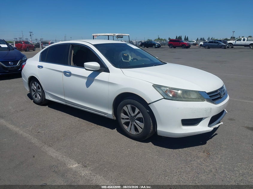 2014 Honda Accord VIN 1HGCR2F31EA279882 IAAI salvage auction — LEFT SIDE, Salvage Title, sold $1,400 on 2026-07-20 (photo 1)