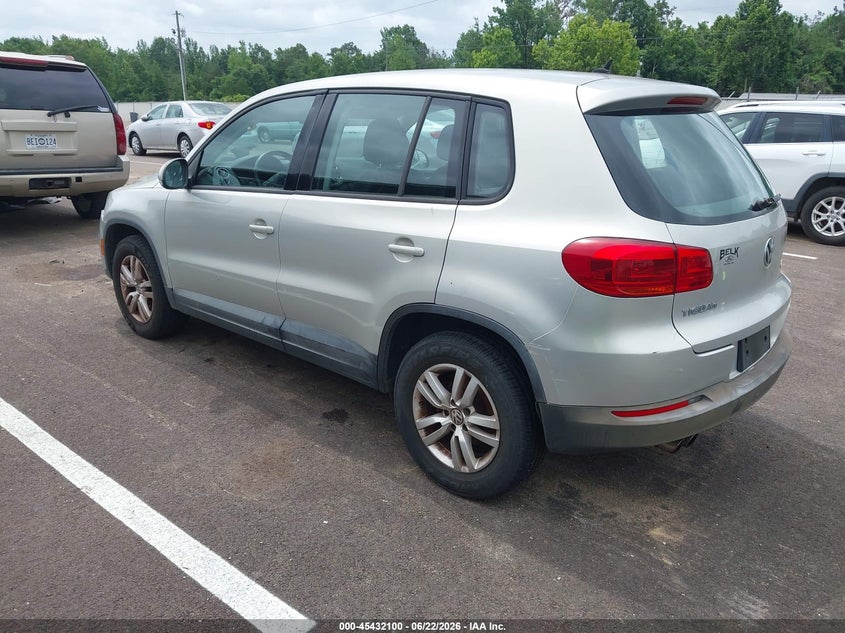 2013 Volkswagen Tiguan VIN WVGBV3AX5DW581839 IAAI salvage auction — NORMAL WEAR, Clear (Mississippi), sold $575 on 2026-07-30 (photo 3)