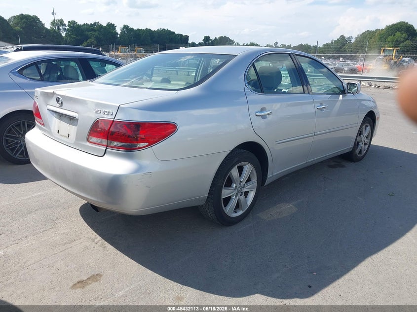2006 Lexus Es 330 VIN JTHBA30G665153609 IAAI salvage auction — NORMAL WEAR, Clear-Dealer Only (North Carolina), sold $700 on 2026-07-29 (photo 4)