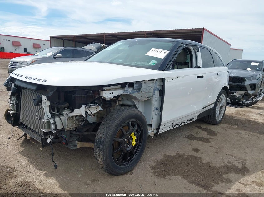 2020 Land rover Range rover velar VIN SALYB2EX2LA267193 IAAI salvage auction — FRONT END, Original (Texas), sold $9,125 on 2026-09-08 (photo 6)