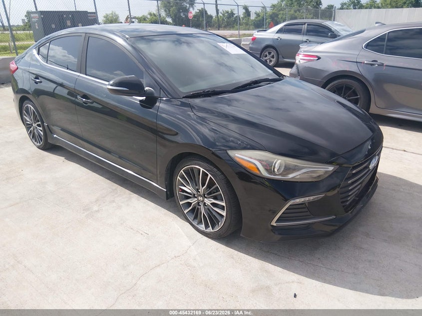 2018 Hyundai Elantra VIN KMHD04LB8JU665773 IAAI salvage auction — HAIL, Original (Texas), sold $1,500 on 2026-07-24 (photo 1)