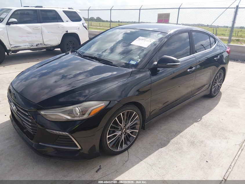 2018 Hyundai Elantra VIN KMHD04LB8JU665773 IAAI salvage auction — HAIL, Original (Texas), sold $1,500 on 2026-07-24 (photo 2)