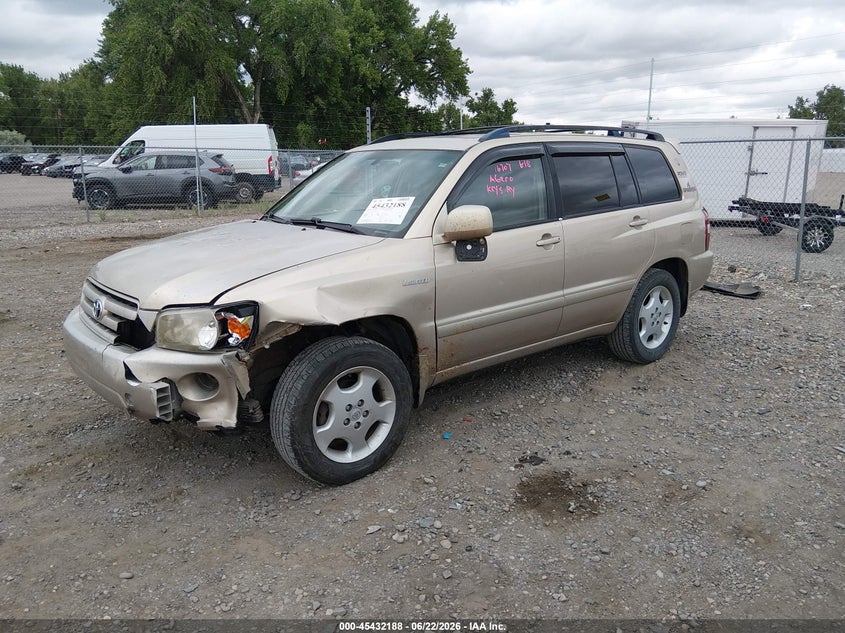 2004 Toyota Highlander VIN JTEEP21A040049270 IAAI salvage auction — LEFT FRONT, Clear (Montana), sold $1,000 on 2026-07-22 (photo 2)